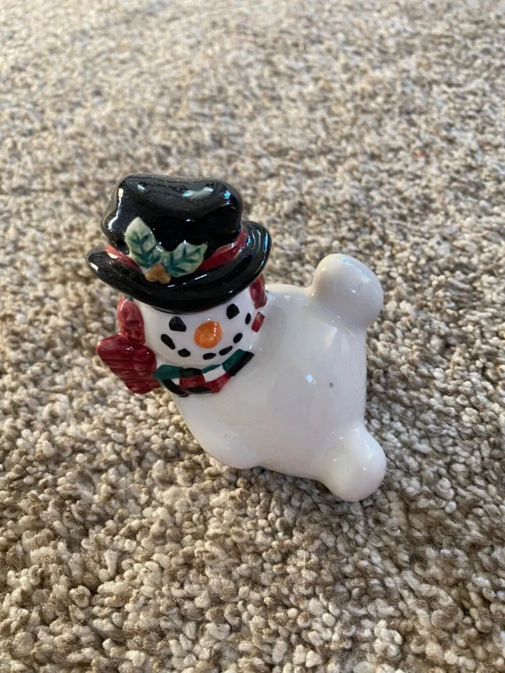 Vintage 1978 Fitz and Floyd Snowman Tumblers Christmas Set of 3 Collectibles